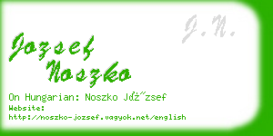 jozsef noszko business card